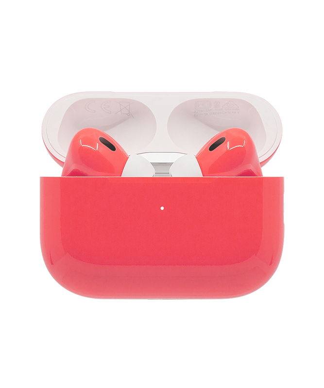 Caviar Customized Apple Airpods Pro (2nd Generation) Glossy Coral Orange